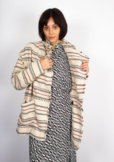 IM Josialo Jacquard Jacket in Ecru