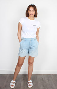 You added <b><u>Essentiel Antwerp Buy pleated denim shorts</u></b> to your cart.