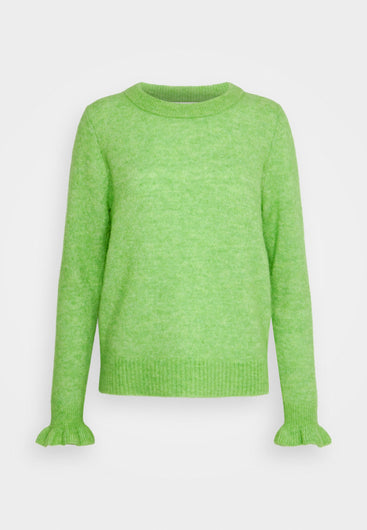 SLF Sia Frill Cuff Knit in Greenery