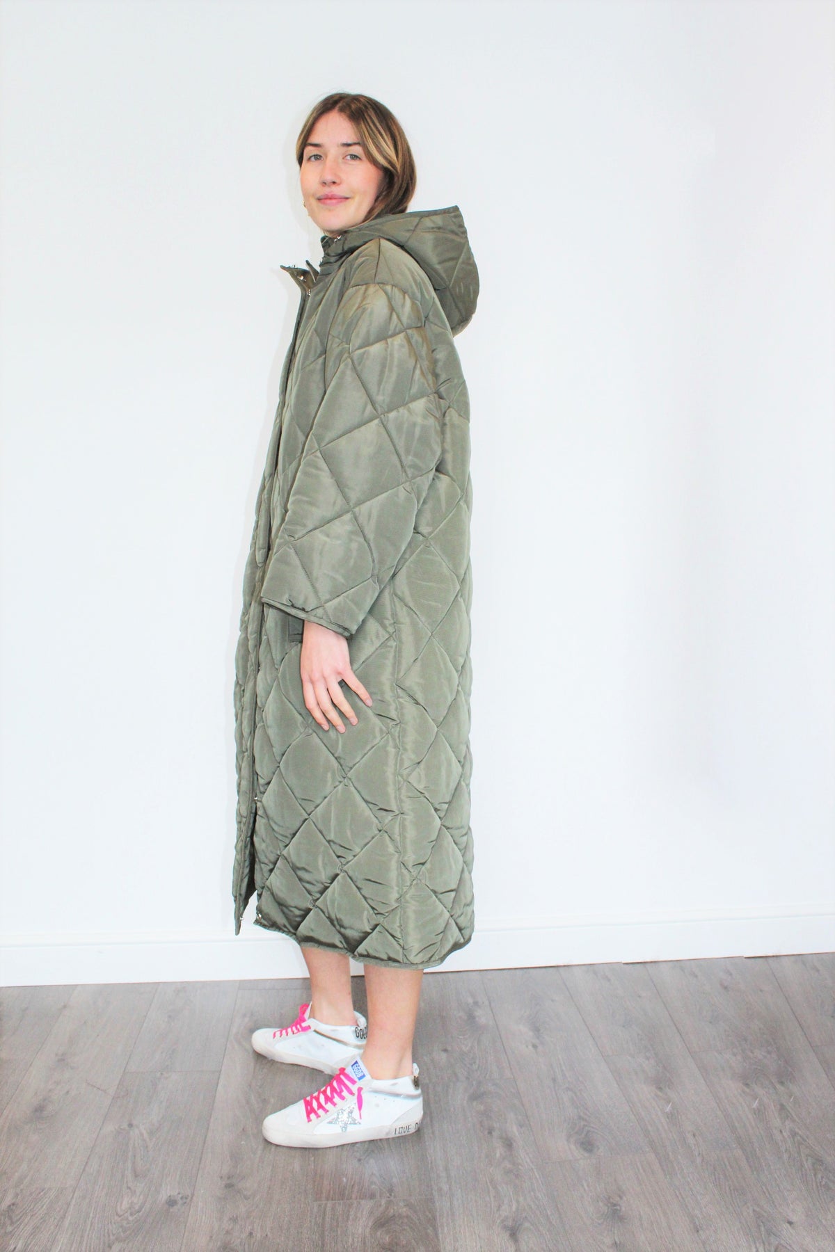 STAND Sue Coat in Army Green