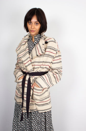 IM Josialo Jacquard Jacket in Ecru