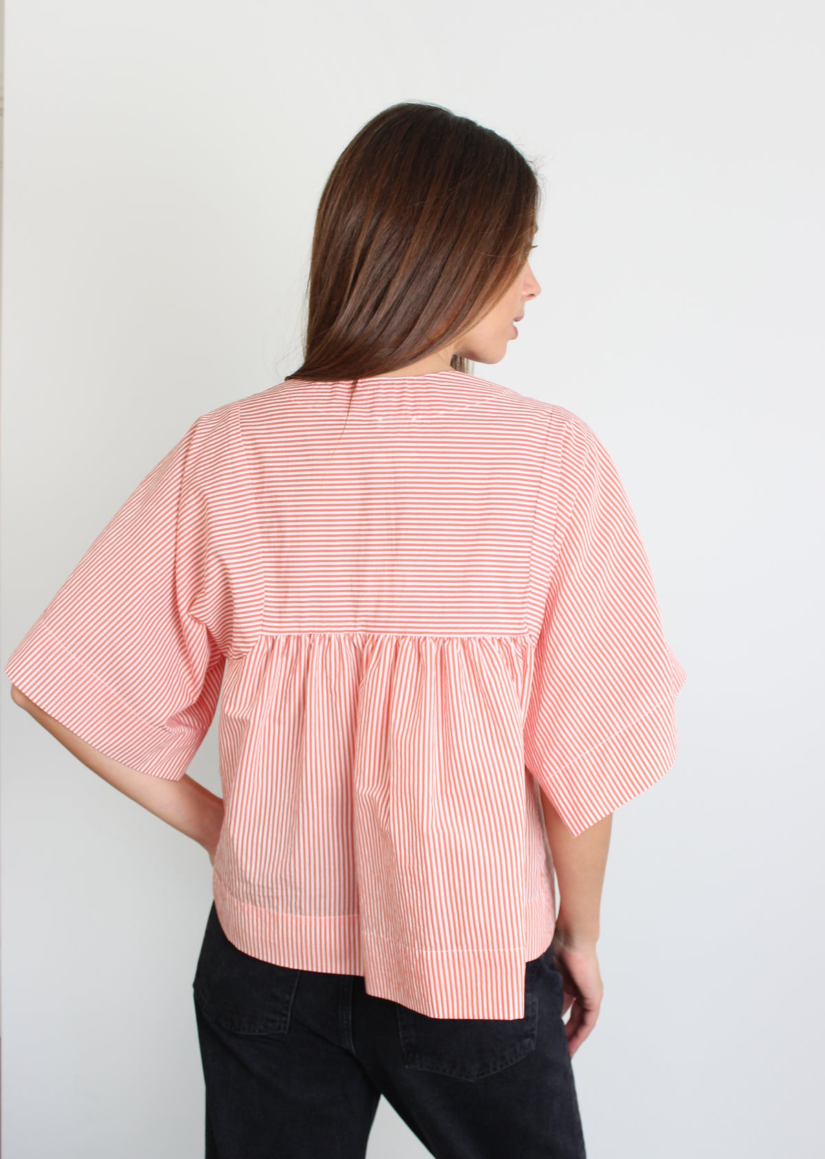 Bellerose Azelie oversized cotton-blend striped blouse