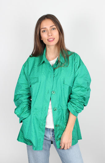 Essentiel Antwerp Banx oversized green shirt