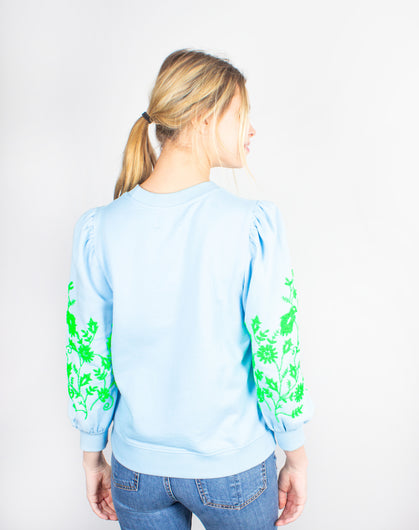 Essentiel Antwerp Bayles embroidered cotton sweatshirt