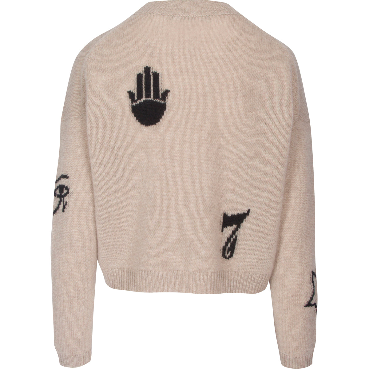 360 Santi Knit in Sesame, Black