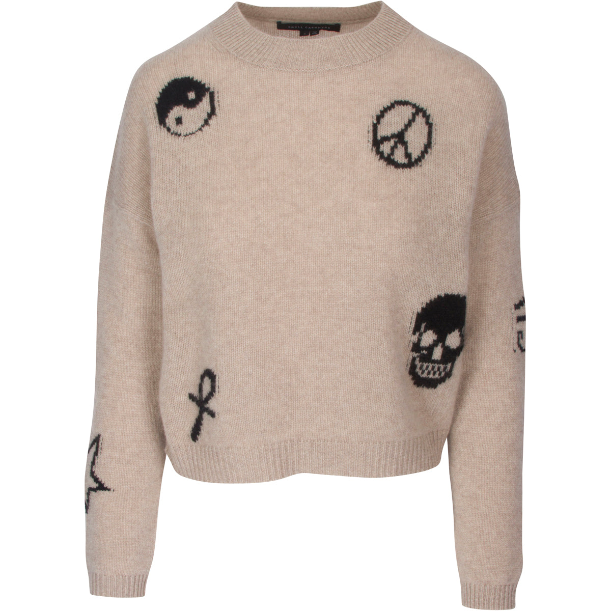 360 Santi Knit in Sesame, Black