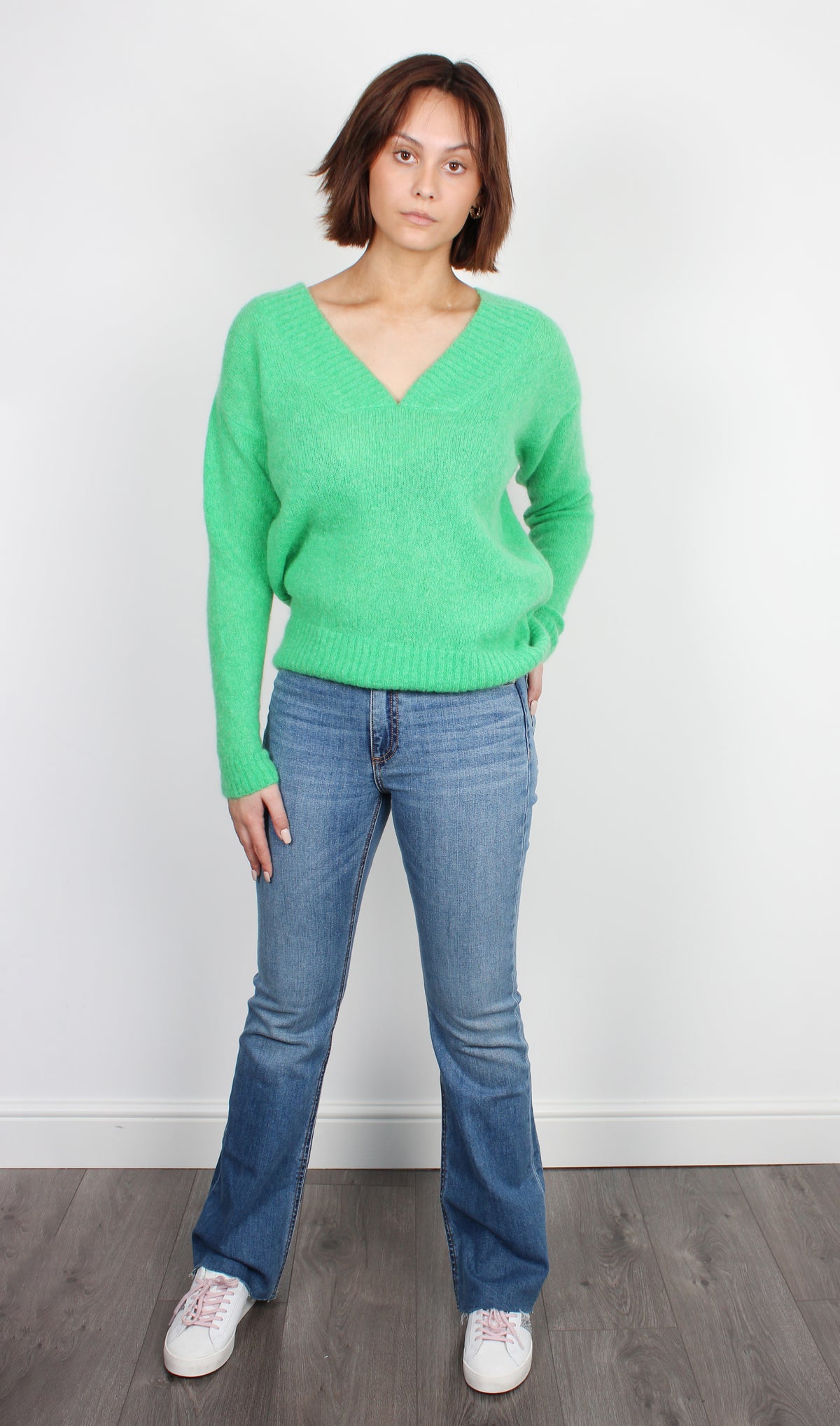 Leon & Harper Nous green knit
