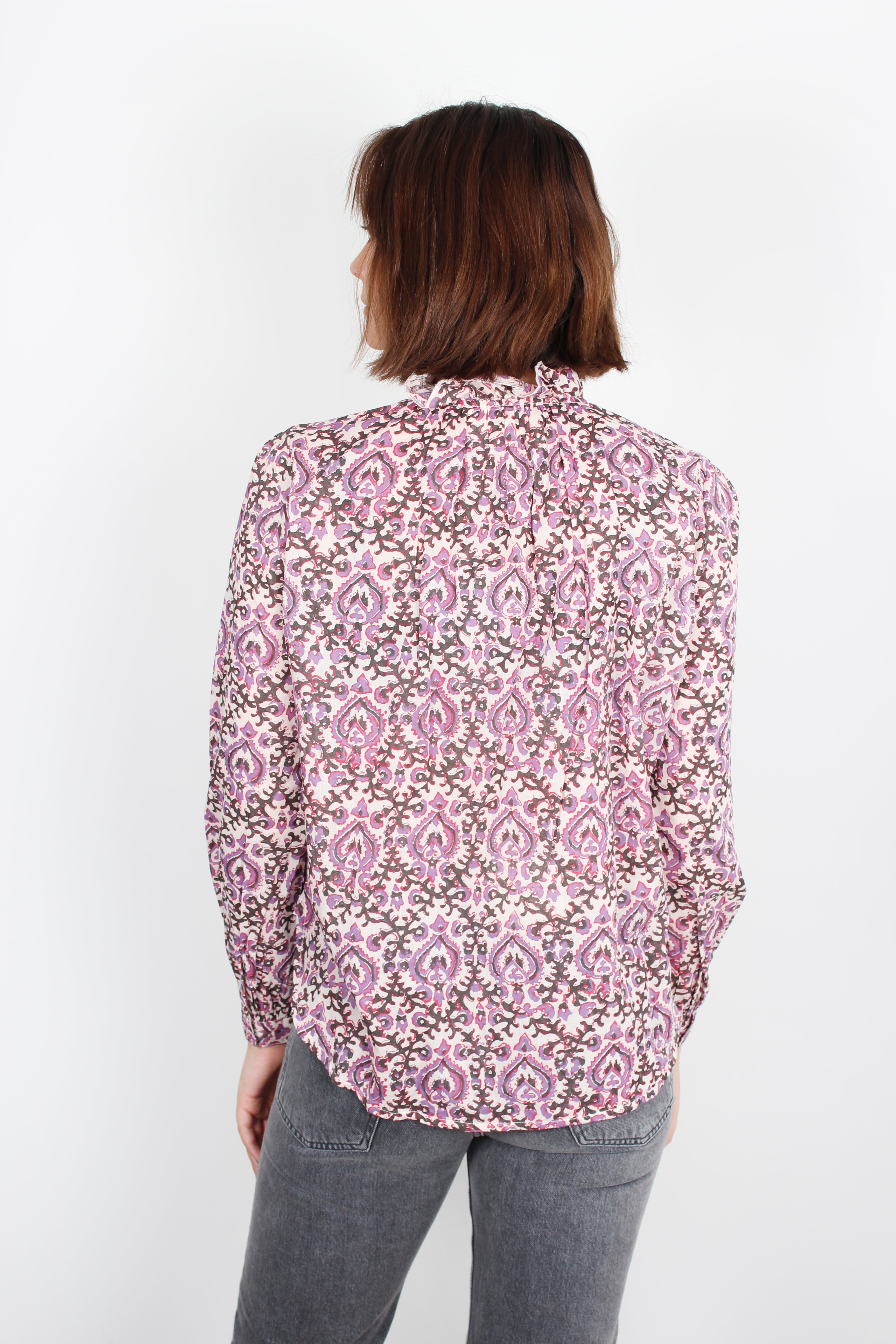 Leon & Harper Chypre printed cotton shirt