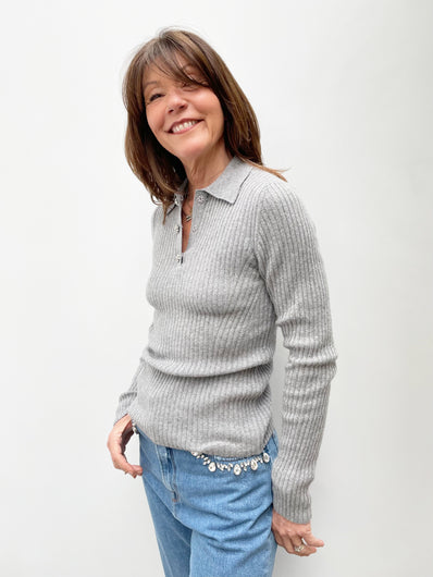 GANNI K1513 Wool Mix Knit in Paloma