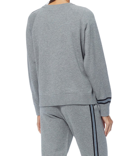 360 Carrie Crewneck Knit in Heather Grey