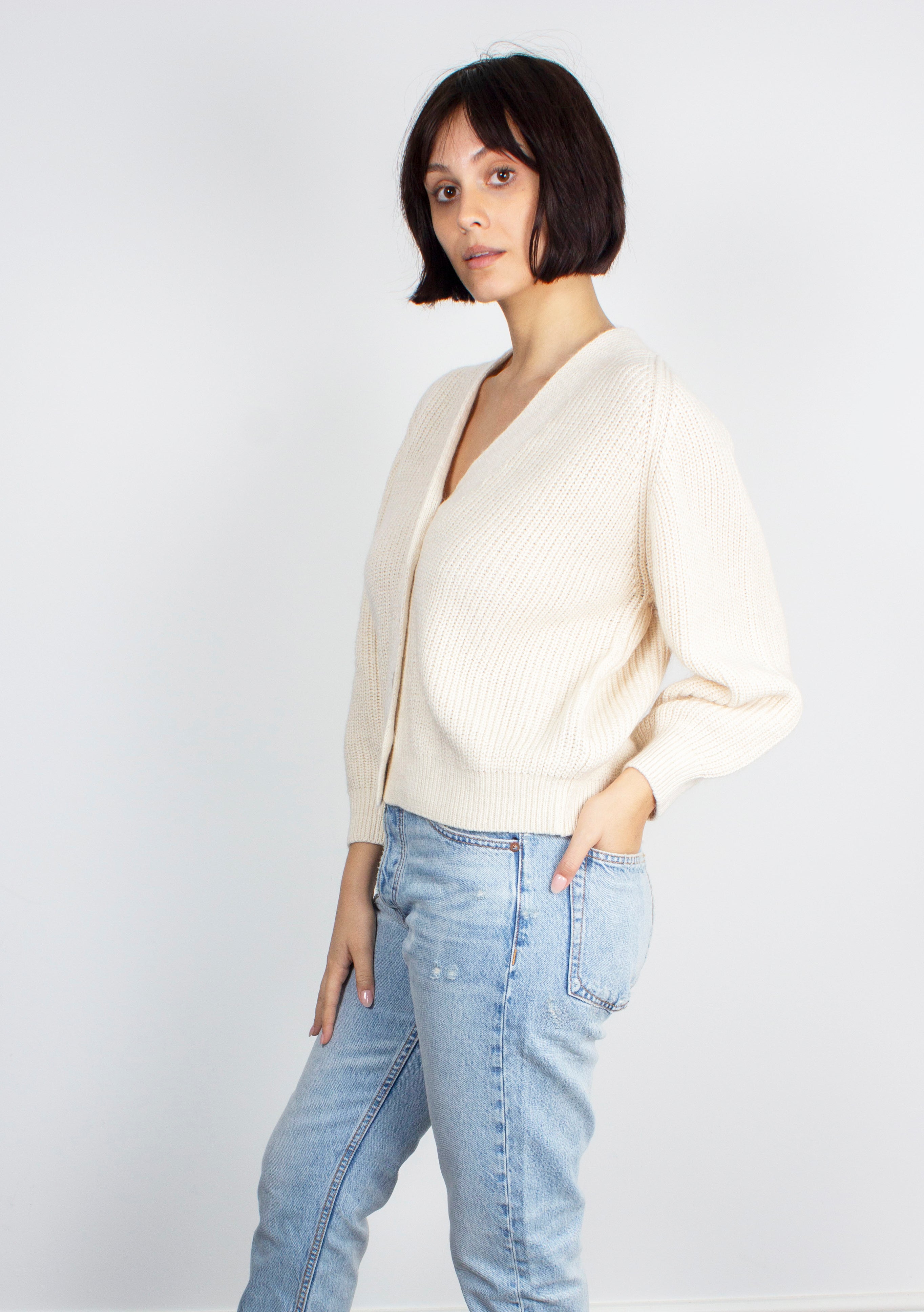 BR Dosany Cardigan in Milky Way
