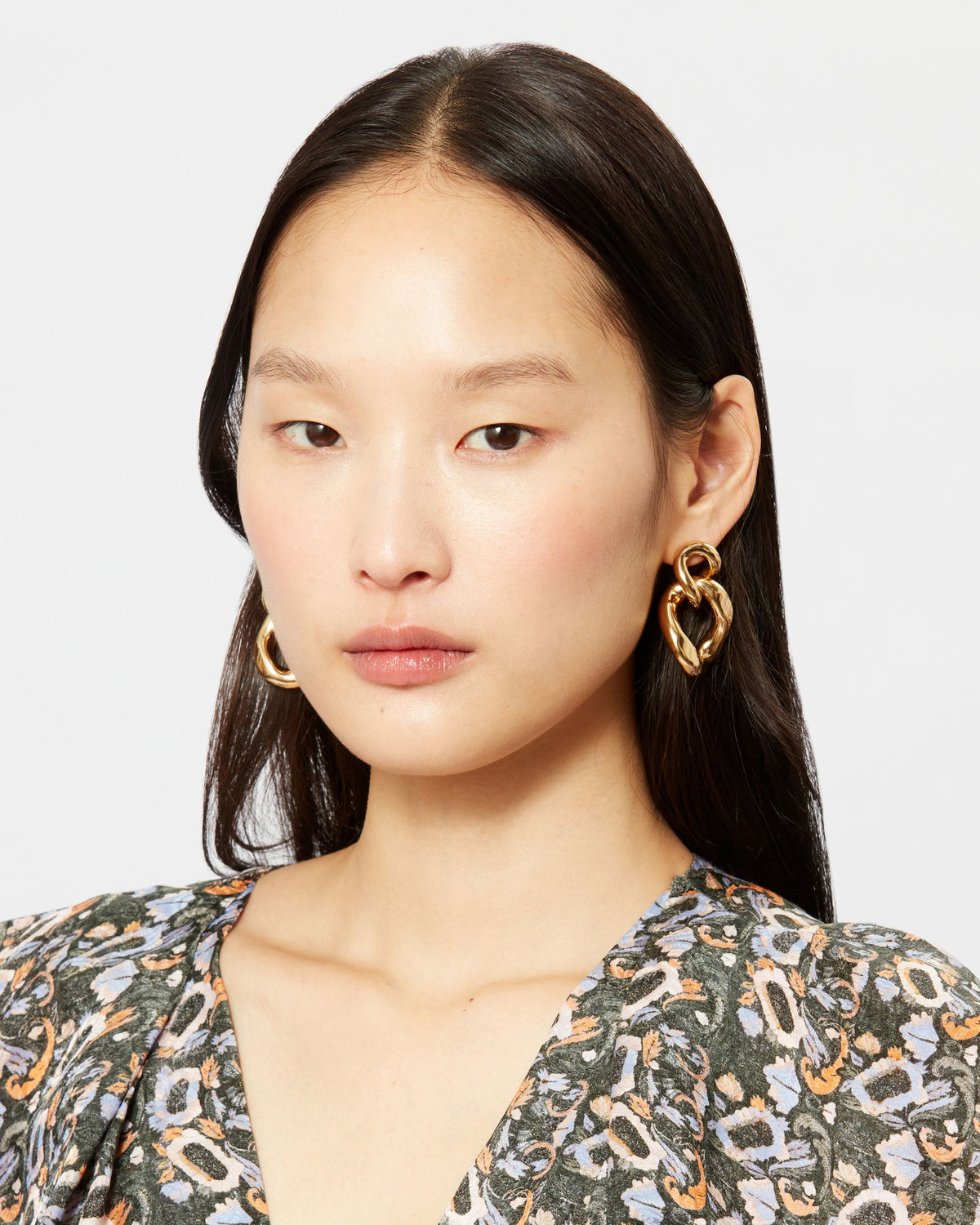 IM Links Earrings in Gold