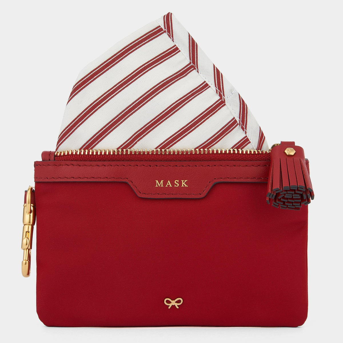 AH Mask and Pouch in Red Recycled Nylon