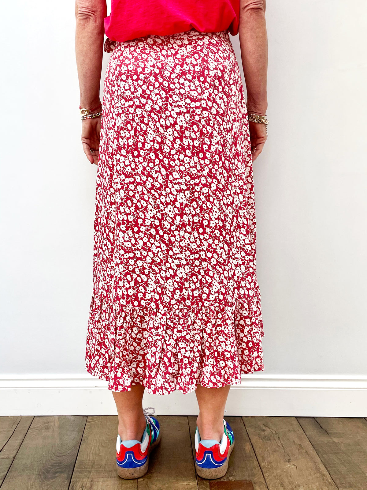 RAILS Neptune Skirt in Scarlet Camellia