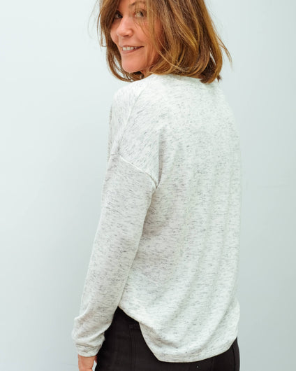 MSTARS Madena V neck in ash