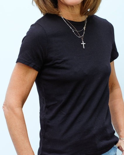 MSTARS Colleen round neck in black