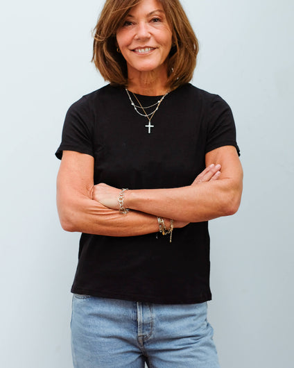 MSTARS Colleen round neck in black