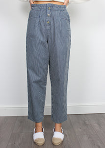 You added <b><u>Bellerose Lilo striped cotton trousers</u></b> to your cart.