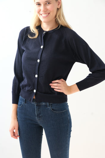 BR Nelle knit cardi in navy