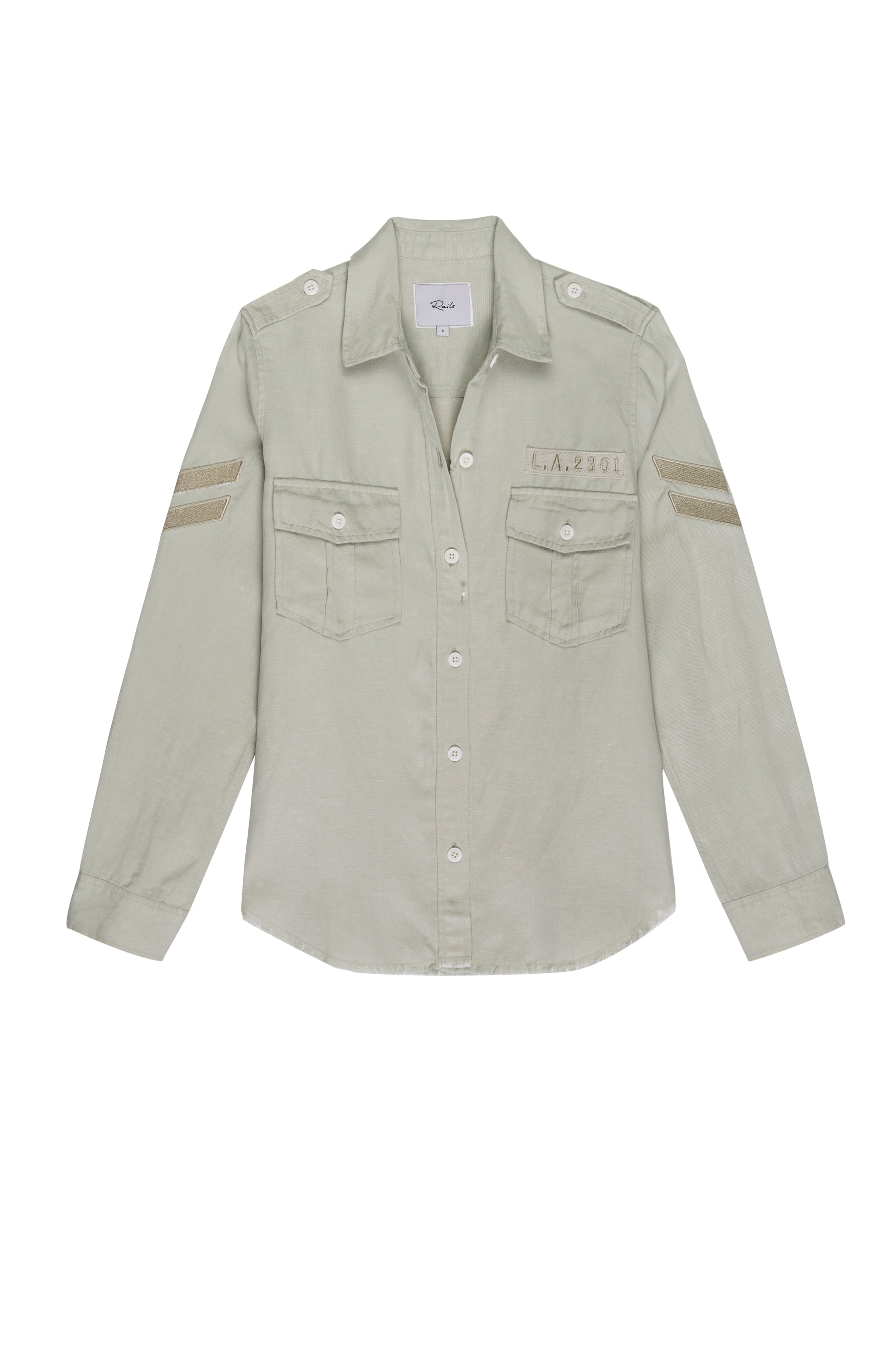 RAILS Conrad Jacket in Pistachio Arrow Patch