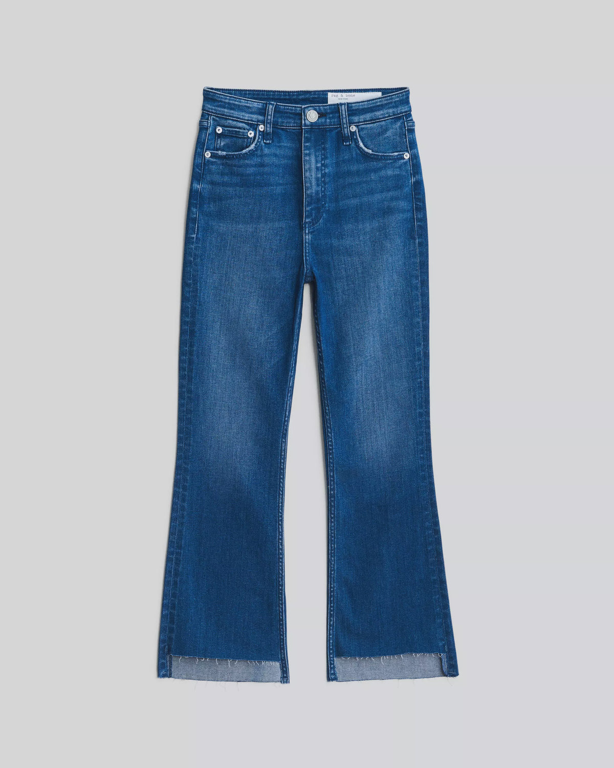 R&B Casey High Rise Ankle Flare in Mindy Indigo