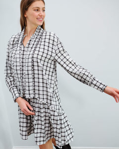 You added <b><u>M Jamilla check dress in white</u></b> to your cart.