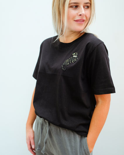 EA Wanthera beads tee in black