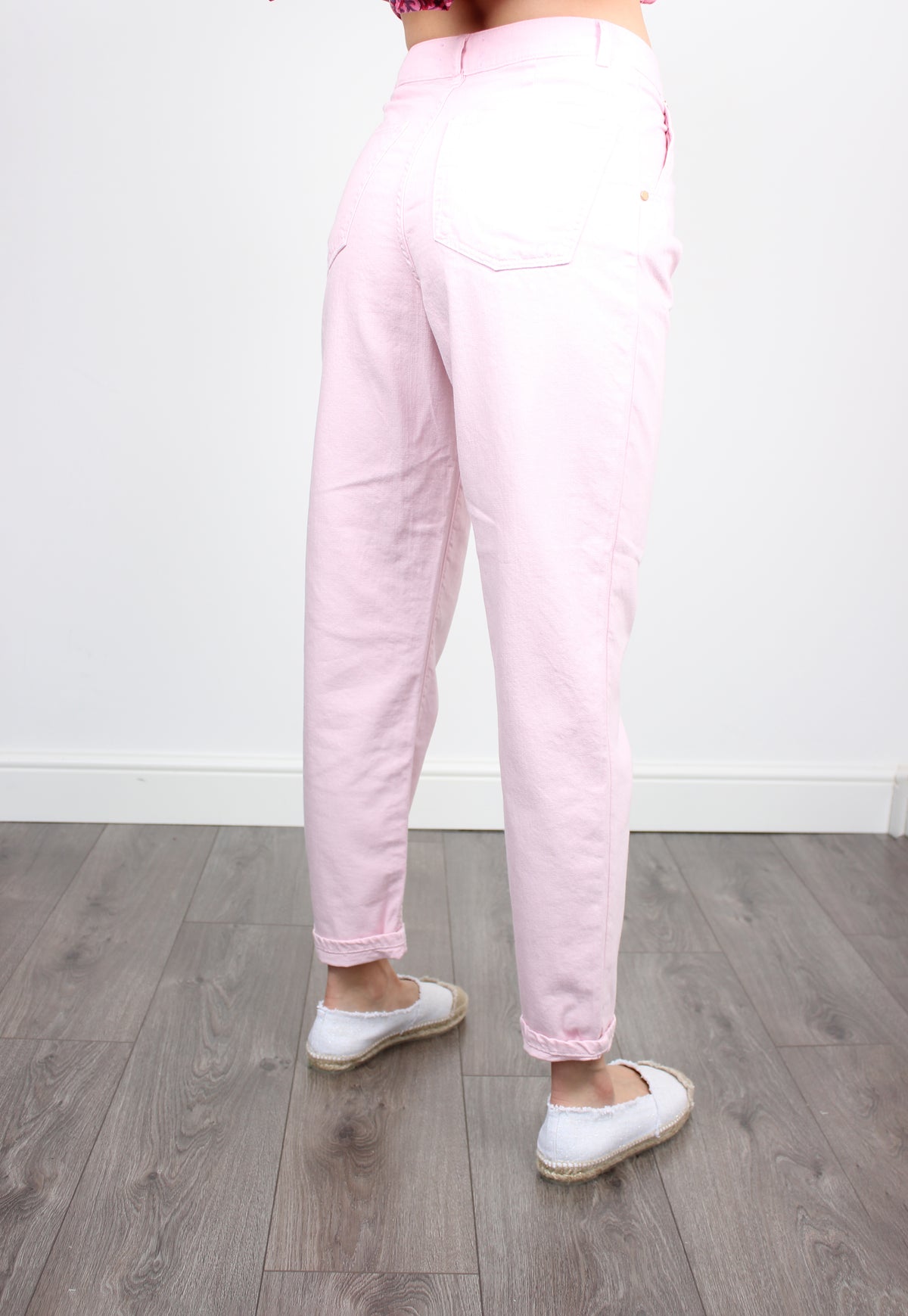 EA Bappy Baggy Fit Jeans in Bleached Rose