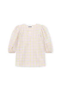 You added <b><u>GANNI F6072 Seersucker Check Blouse in Multi</u></b> to your cart.