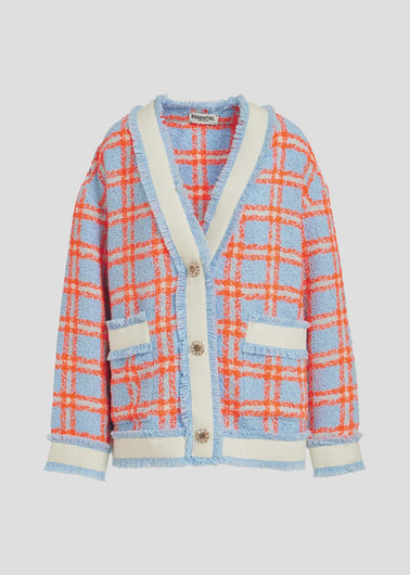 EA Folivia Oversized Cardi in Feeling Blue