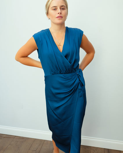 VB Clarissa dress in cerulean