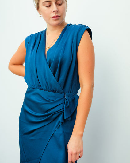 VB Clarissa dress in cerulean