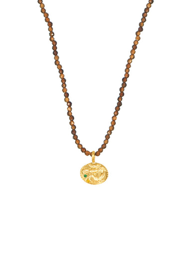 HERMINA Sealstone animal moca necklace