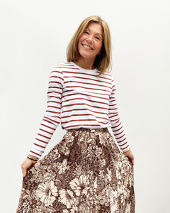 You added <b><u>SLF Standard LS stripe tee in paprika</u></b> to your cart.
