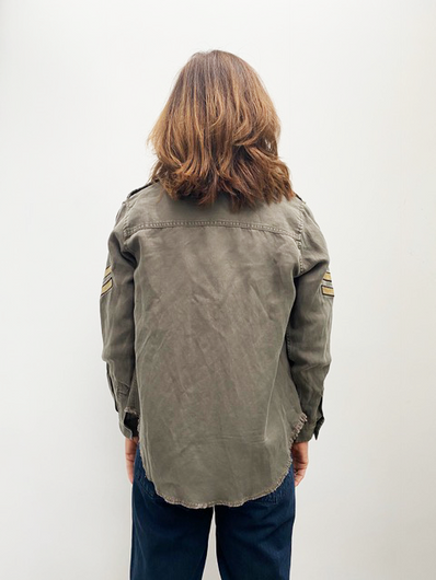 RAILS Conrad Jacket With Military Patch in Olive