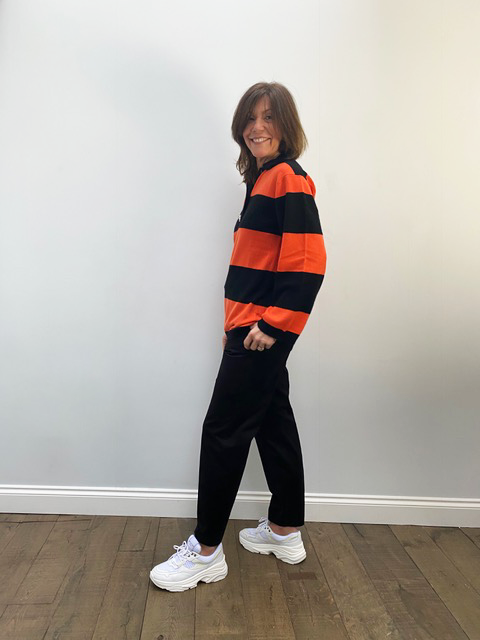 GANNI K1447 Cashmere Striped Knit in Multi