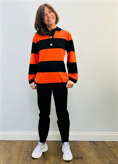 GANNI K1447 Cashmere Striped Knit in Multi