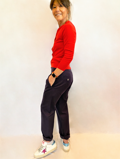 IM Napoli Cardigan in Red