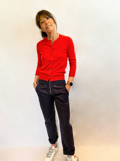 IM Napoli Cardigan in Red