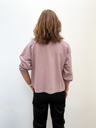 VELVET Sarah Sweatshirt in Raisin