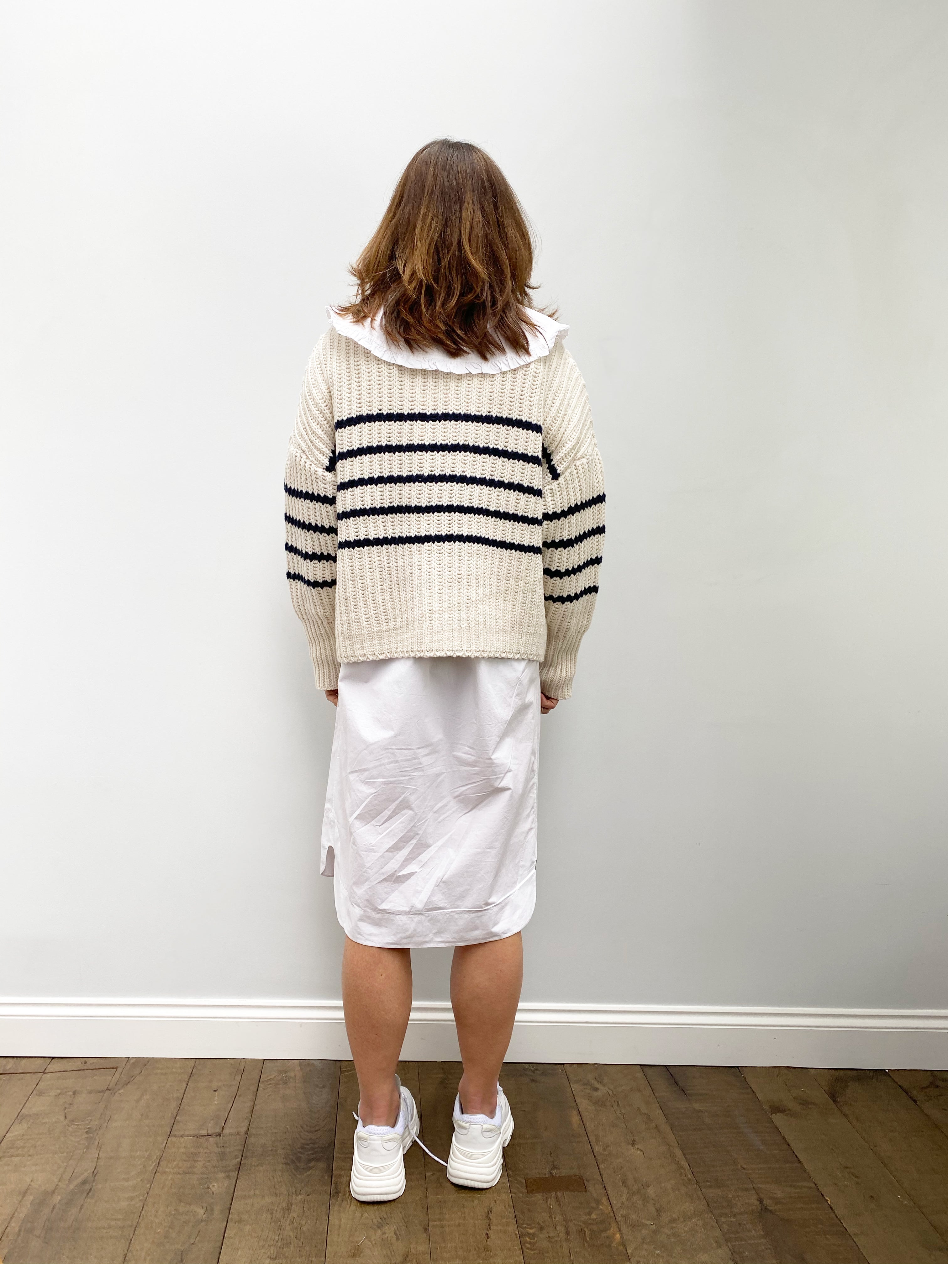 M Tupper Striped Knit in Nature