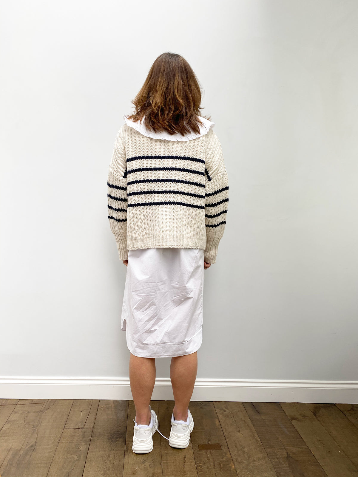 M Tupper Striped Knit in Nature