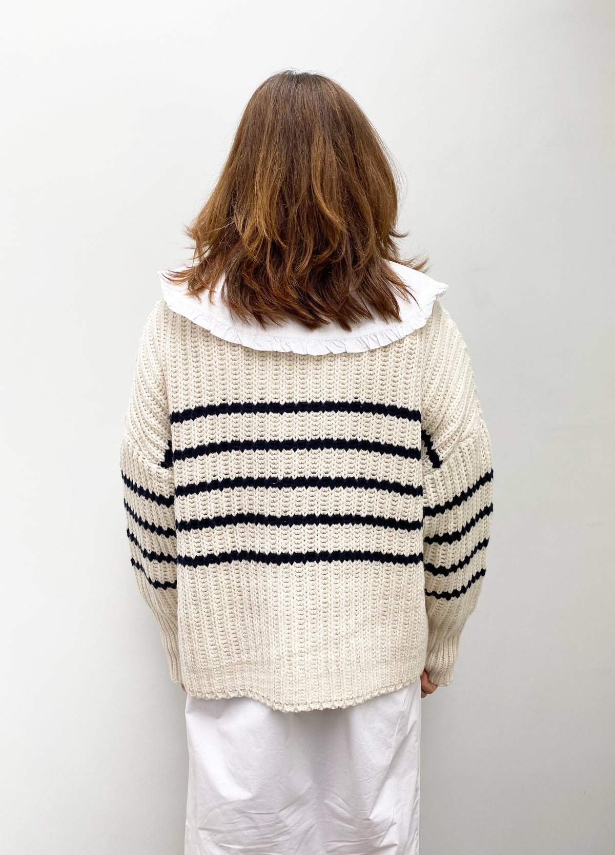 M Tupper Striped Knit in Nature