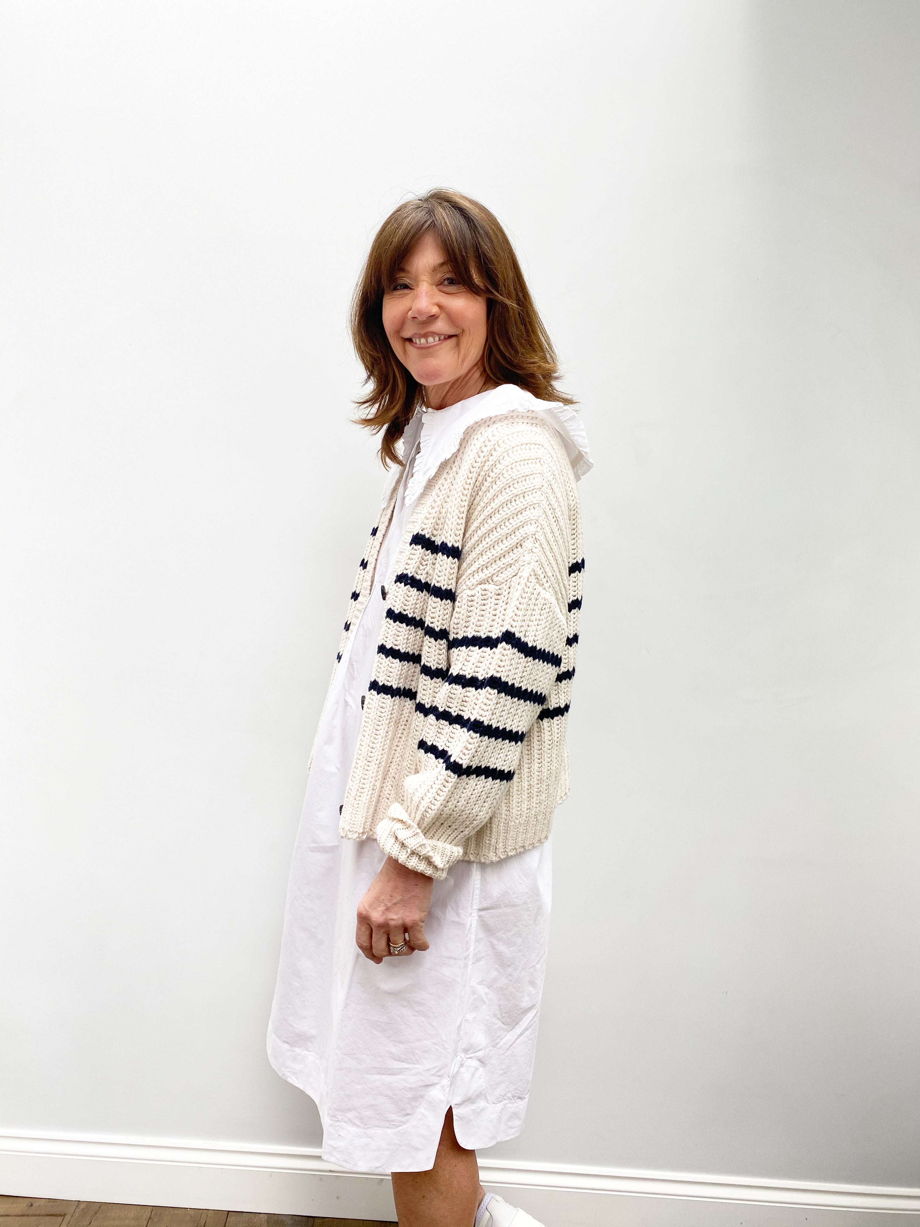 M Tupper Striped Knit in Nature