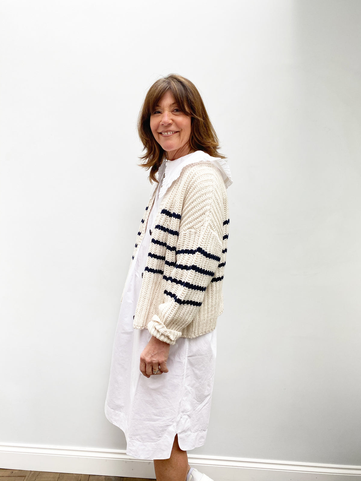 M Tupper Striped Knit in Nature