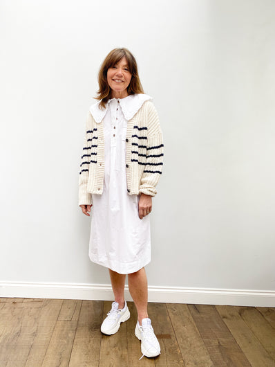 M Tupper Striped Knit in Nature