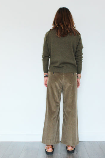 SLF Lulu V-neck Knit in Kalamata