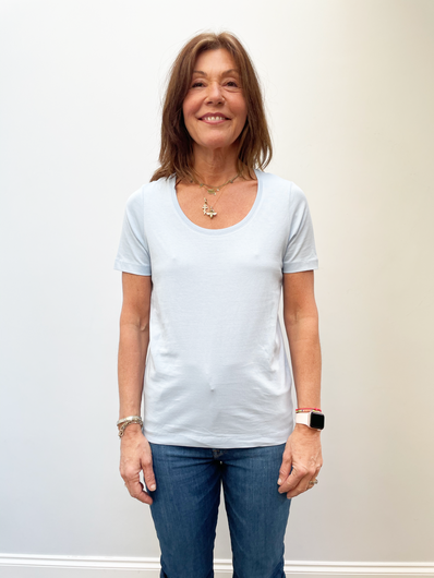 SLF Standard SS U Neck Tee in Cashmere Blue