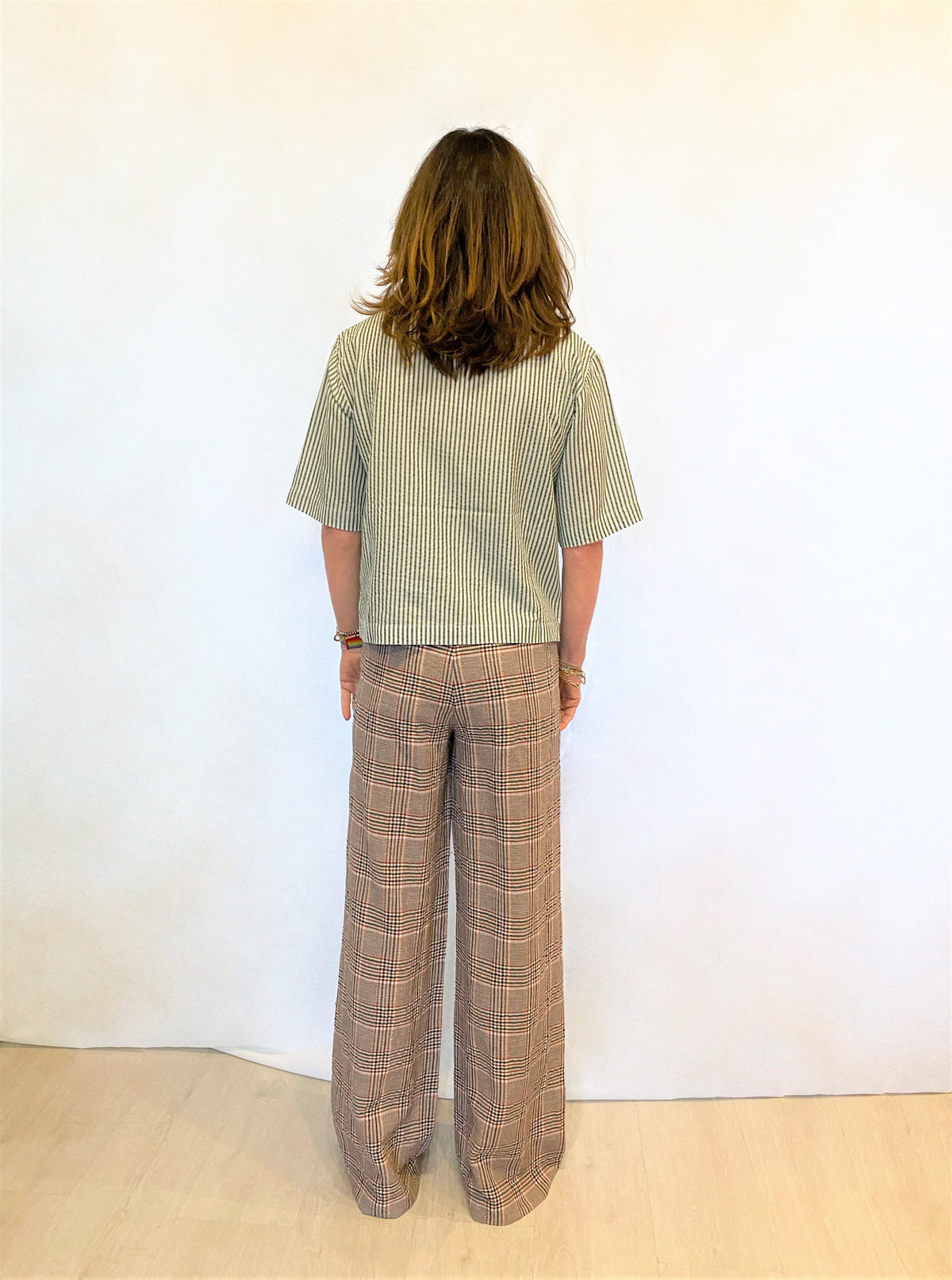 BR Poppy Shirt in Stripe Green