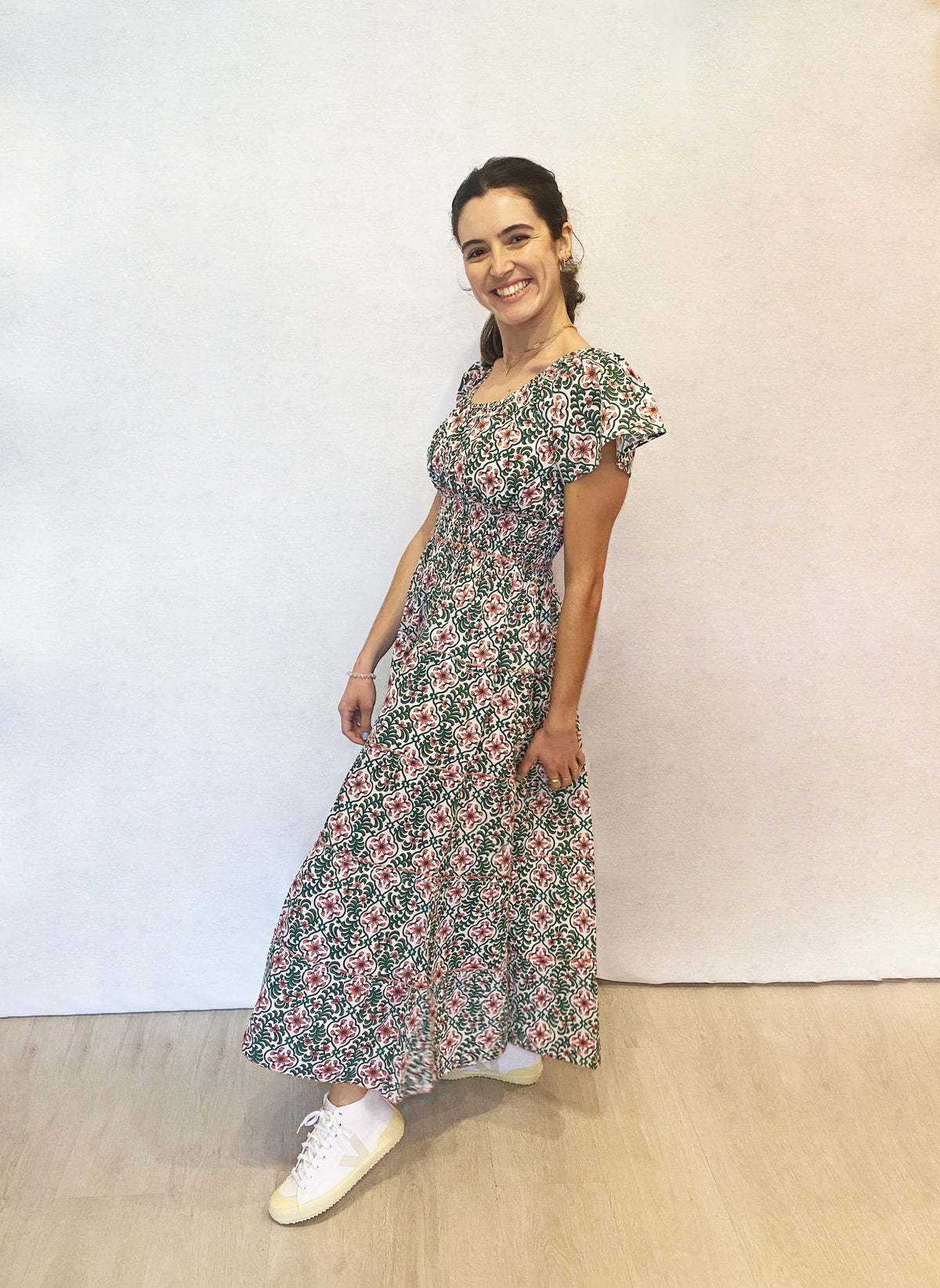 PCP Rah Rah Spanish Dress in Retro Blush